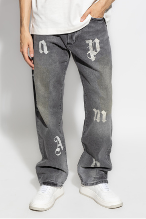 Palm Angels Jeans with raw finish