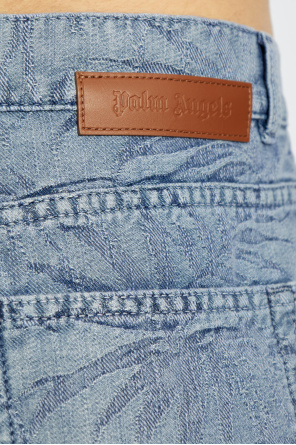 Palm Angels Jeans with floral motif