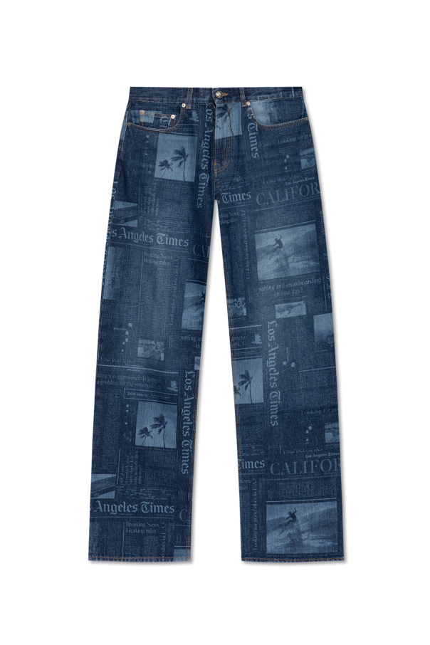 Patterned jeans od Palm Angels