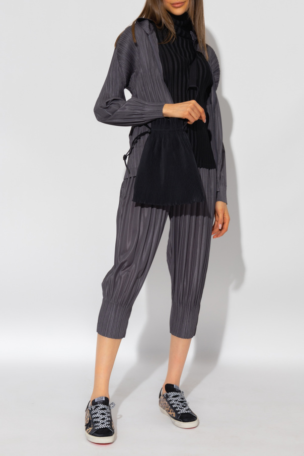 Issey Miyake Pleats Please Pleated Lace trousers