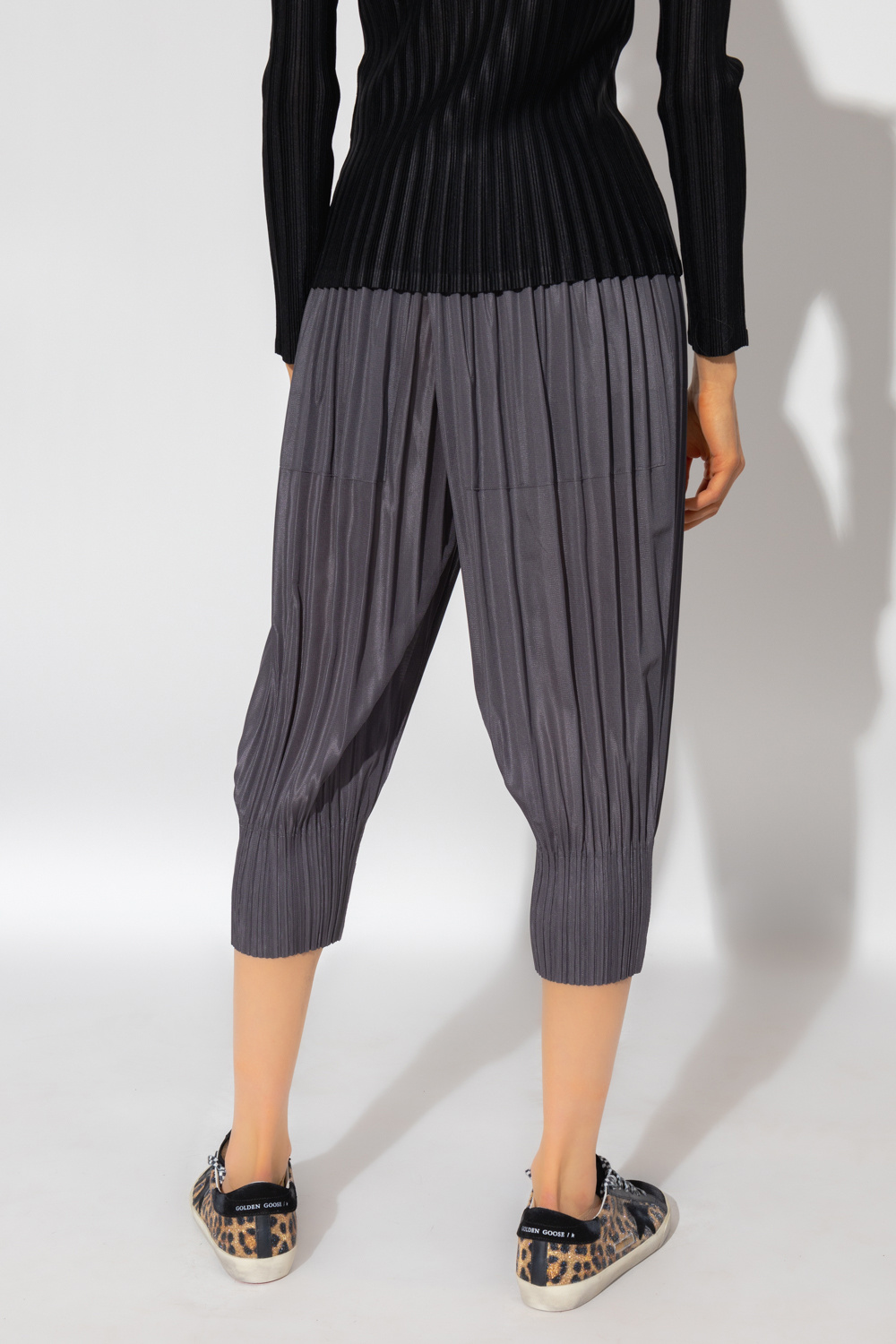 Gelso Pleated Trousers  Light Taupe Melange  The Frankie Shop
