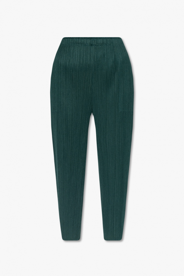 Issey Miyake Pleats Please Ribbed culotte MC2 trousers