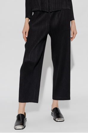 DARKPARK Jeans mit Batikmuster Grün Pleated trousers