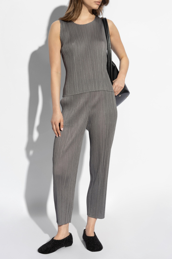 Pleats Please Issey Miyake Pleated Trousers