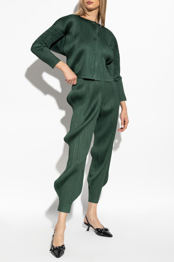 Pleats Please Issey Miyake Pleated trousers