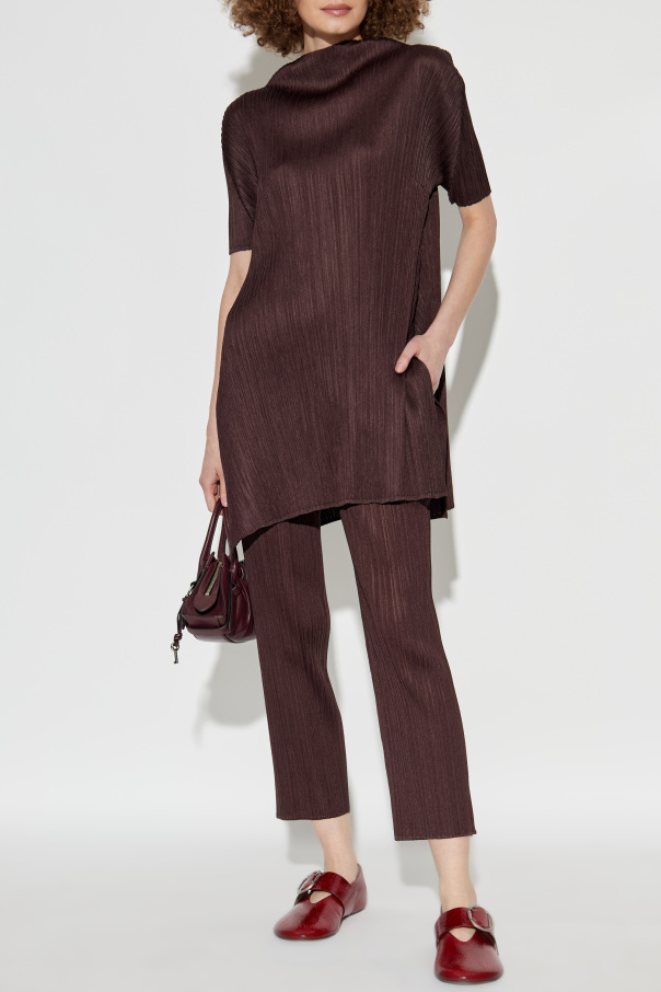 Pleats Please Issey Miyake Plissierte Hose