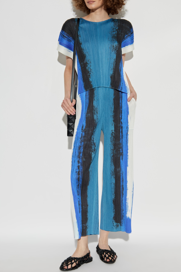 Pleats Please Issey Miyake Plissierte Hose