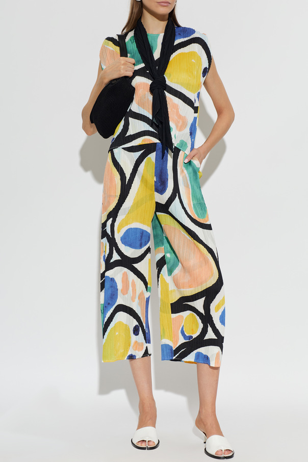 Pleats Please Issey Miyake Pleated trousers