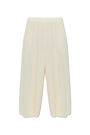 Pantalones de pierna ancha con raya marcada