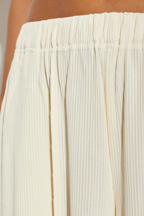 Pleats Please Issey Miyake Панталон с широки крачоли с ръб