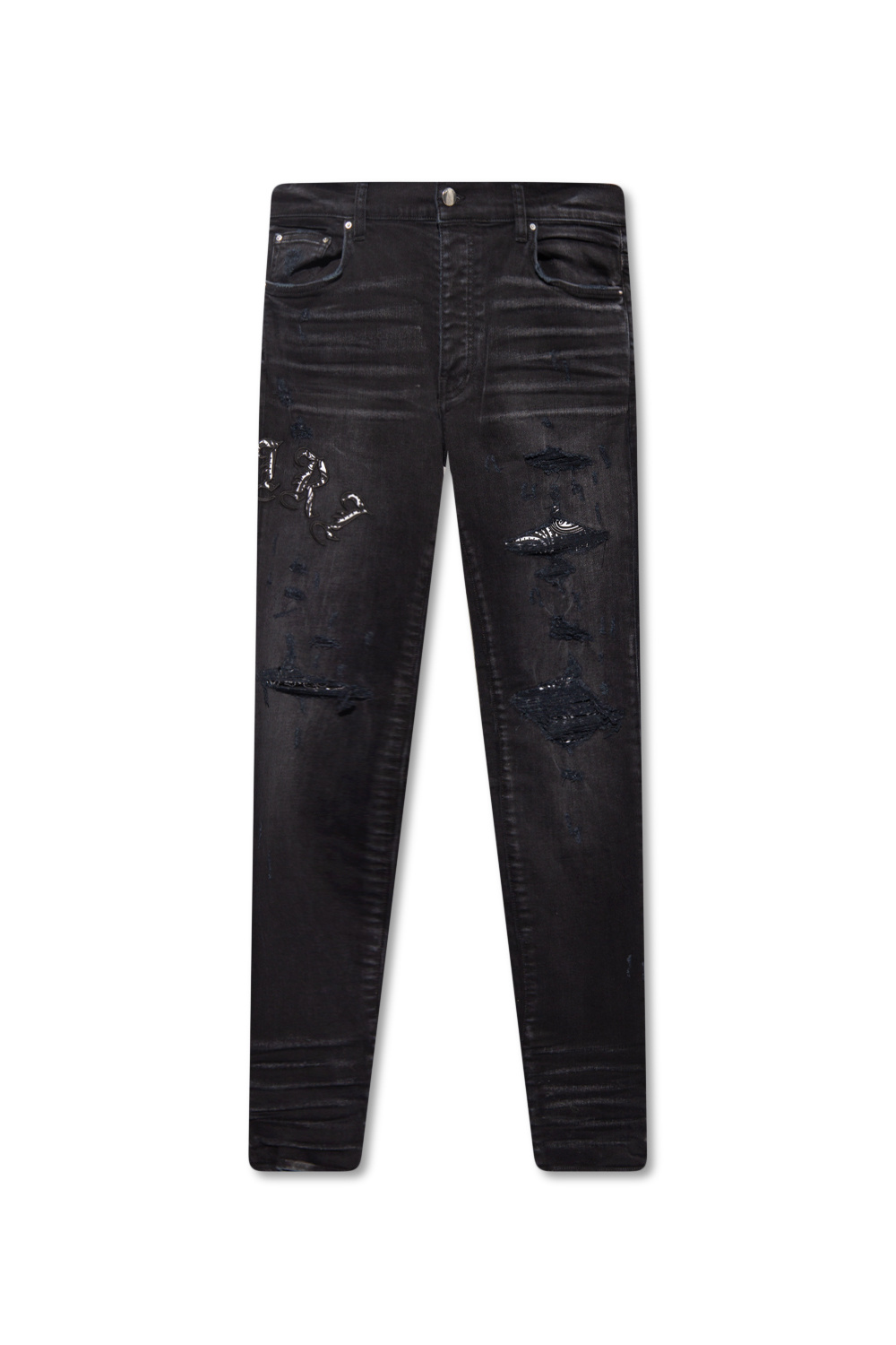 Black Distressed skinny jeans Amiri - Vitkac GB