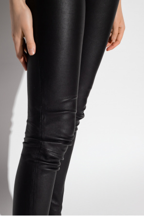 Amiri Leather Silk trousers