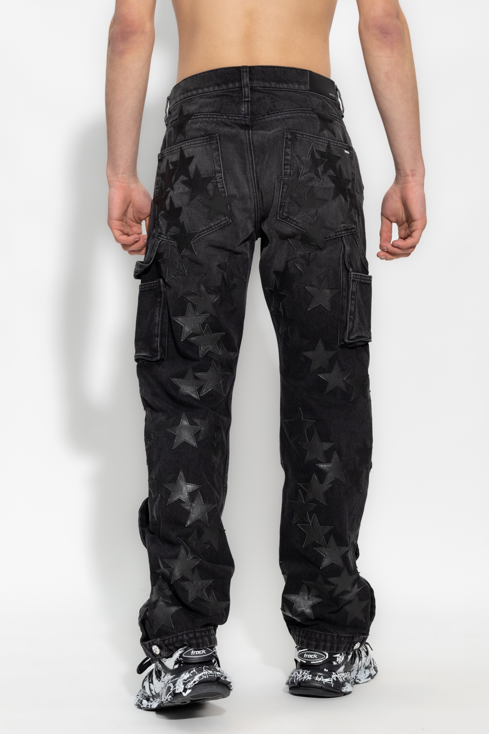 Amiri Jeans with star-shaped patches