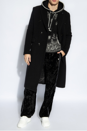 Lorena Antoniazzi Blazer Jacket In Woolen Cloth With Elbow Patches od Amiri
