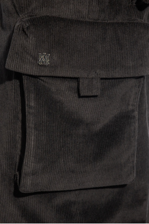 Amiri Spodnie sztruksowe z logo