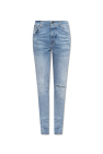 khaite blue straight jeans