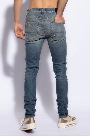 Amiri diag-print detail jeans