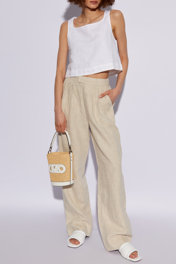 Posse Linen high-waisted trousers 'Louis'