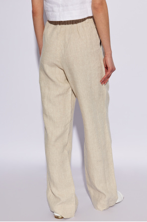 Posse 'Louis' high-waisted linen trousers 