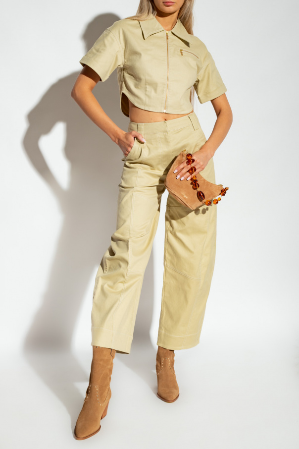 Cult Gaia ‘Jessa’ cargo Wool trousers