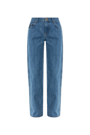 Jeans with straight legs