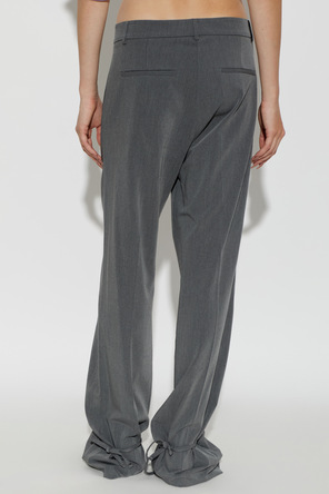 Akep Pressed trousers with tie hems