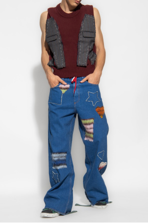 Jeans with patches od Marni