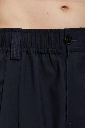 Marni Pantaloni din lână cu croială lejeră