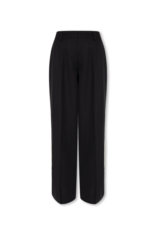 Pleat-front camel trousers od Palm Angels