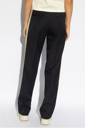 Palm Angels Trousers with Sleeve stripes