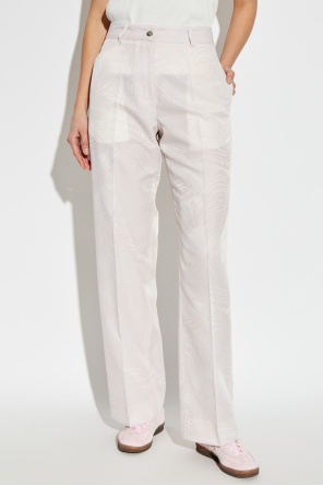 Palm Angels Spodnie z motywem kwiatowym