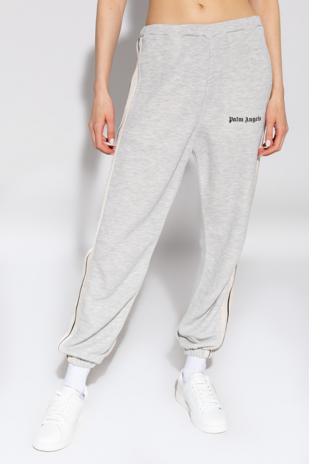 Women's Sporty Leggings With Branded Stripe by Palm Angels