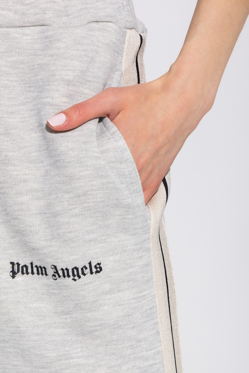 Palm Angels Thom Browne 4-Bar waffle stitch track pants