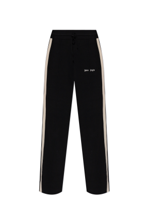 Trousers with stitching on the legs