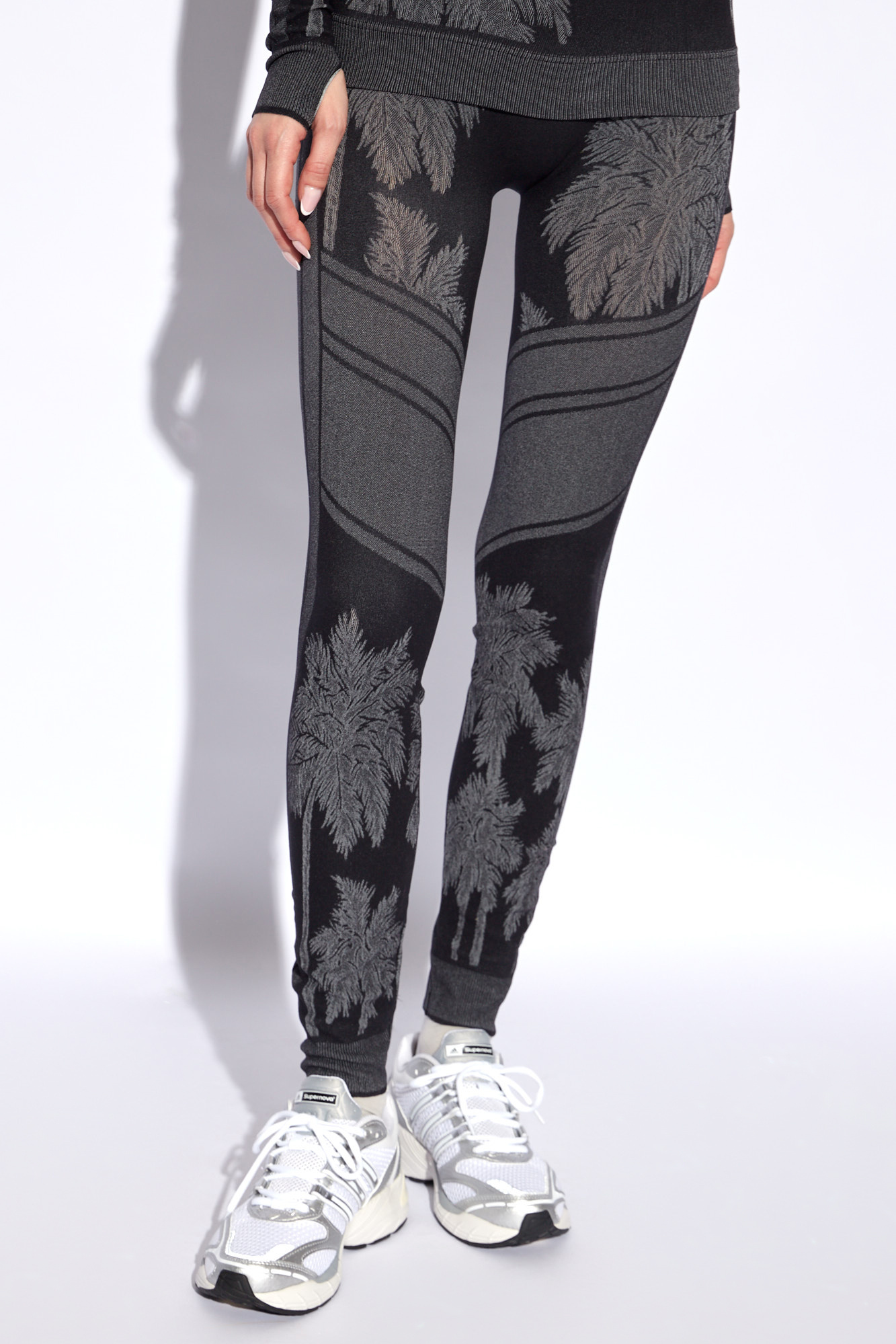 Palm Angels Take your casual style to new heights in the ® Arya Cotton Shirring Pants with Neon Drawstring