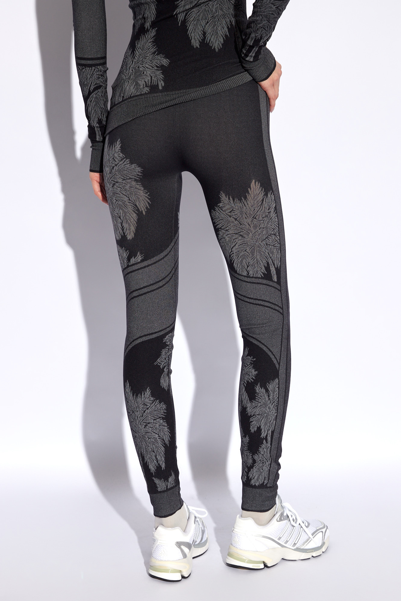 Palm Angels Take your casual style to new heights in the ® Arya Cotton Shirring Pants with Neon Drawstring