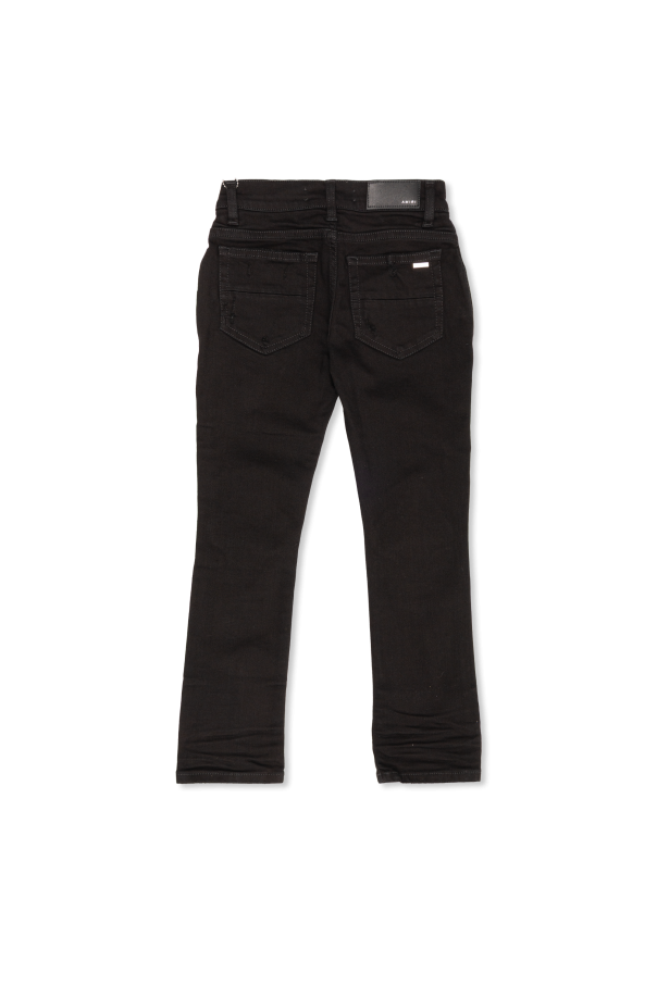 Amiri Kids Jeans com efeito `vintage`