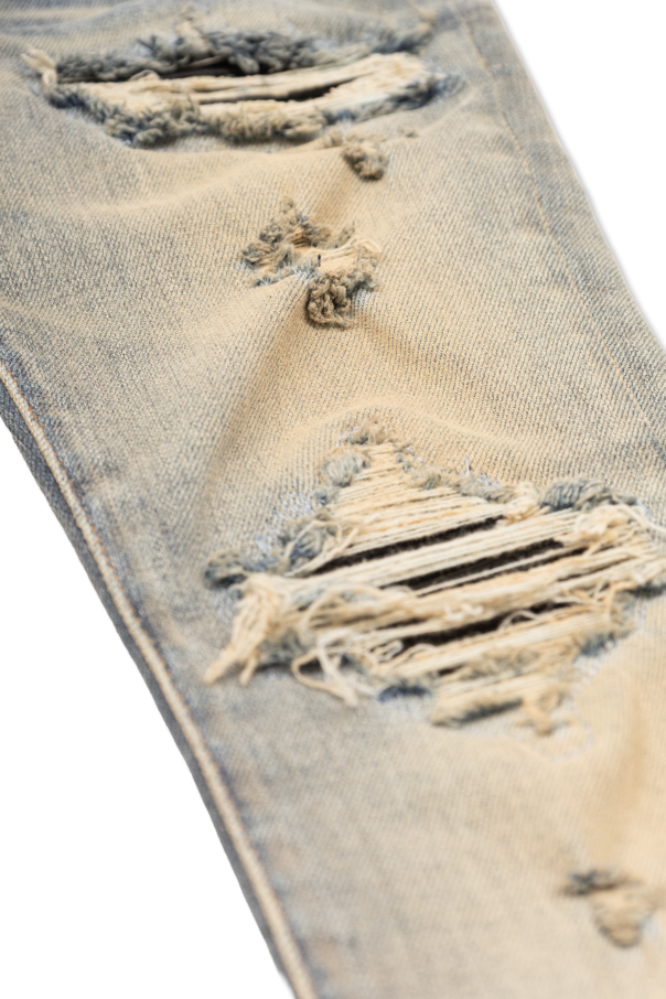 Amiri Kids Jeans com efeito `vintage`