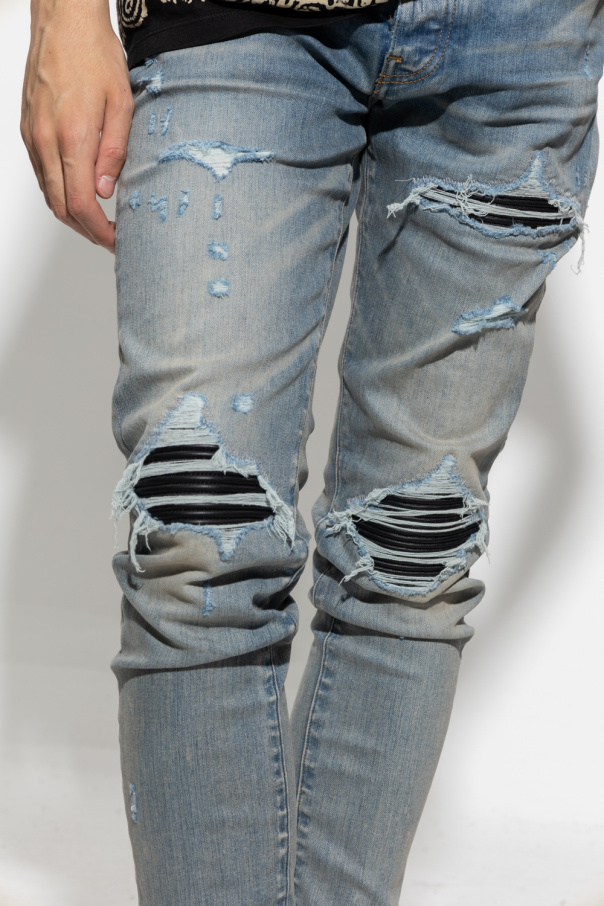 Blue Jeans Boxer with vintage effect Amiri - IetpShops Canada