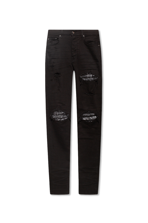Amiri Skinny jeans with patterned inserts