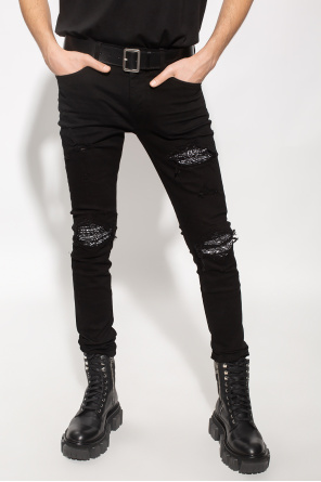Amiri Skinny jeans with patterned inserts