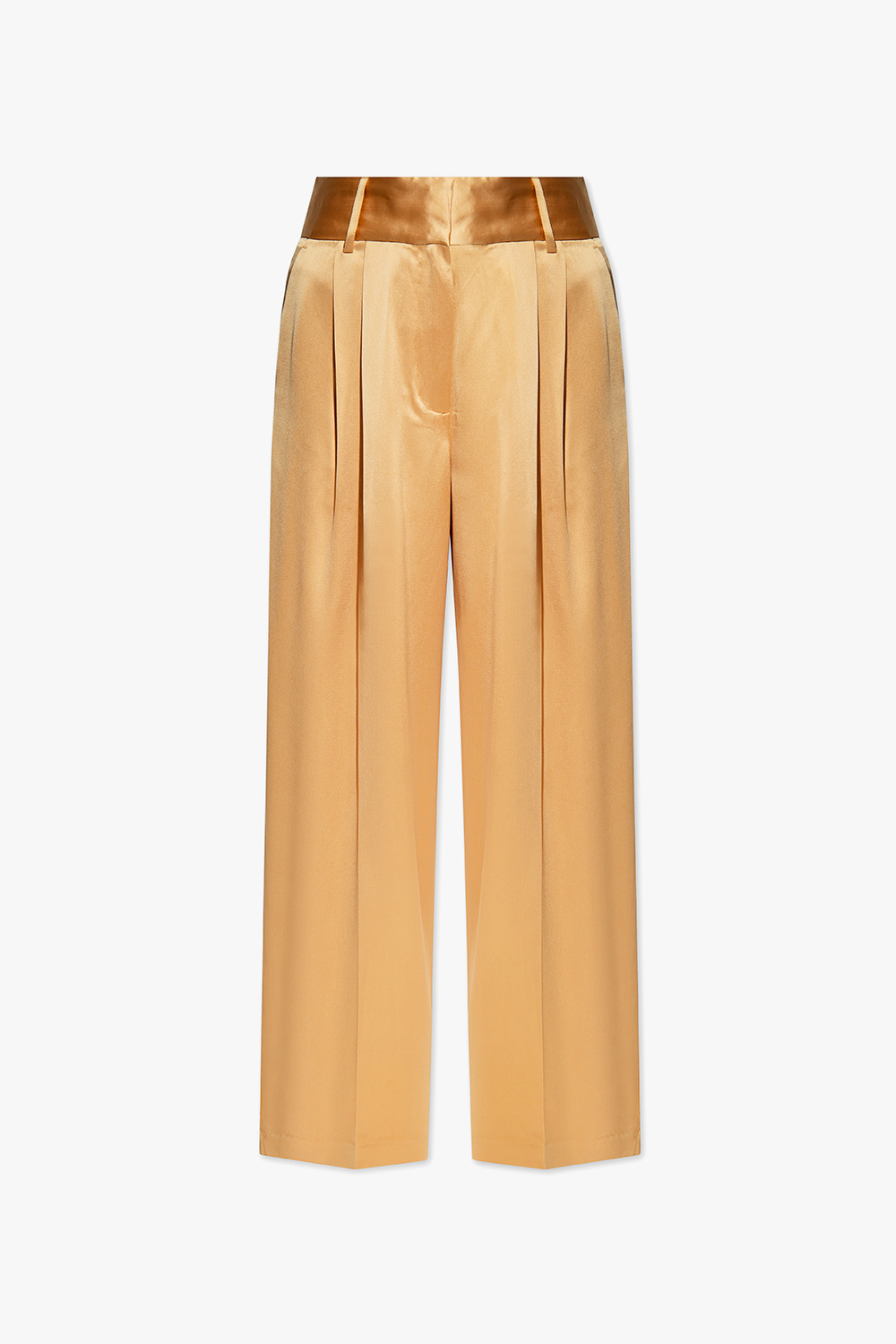 By Malene Birger Satin trousers with wide legs