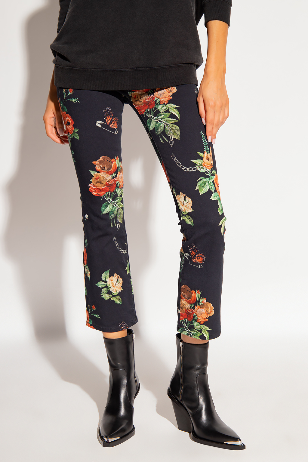 R13 Floral jeans