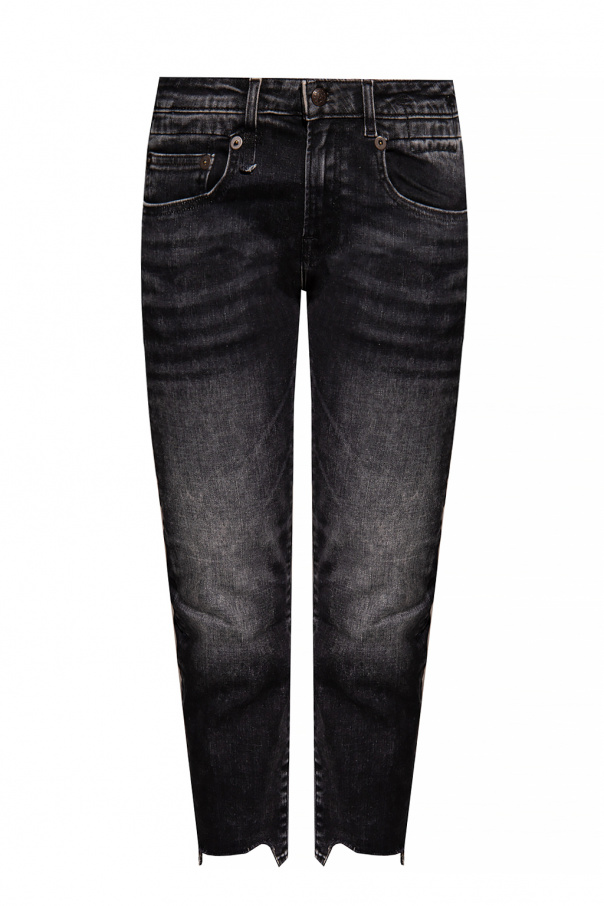 R13 Raw edge jeans