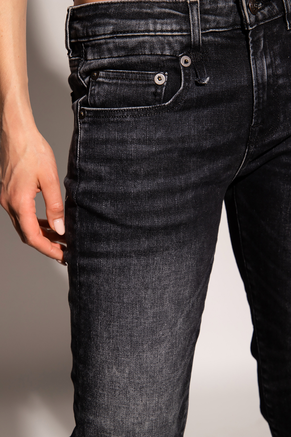 R13 Raw edge jeans