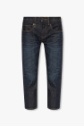 New Look Curve Figurformende Skinny-Jeans mit hohem Bund in Blau