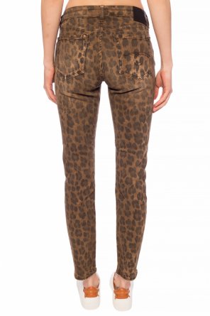 R13 Leopard print jeans