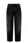 R13 BLACK Jeans with turn-up cuffs