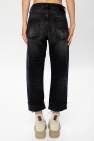 R13 BLACK Jeans with turn-up cuffs