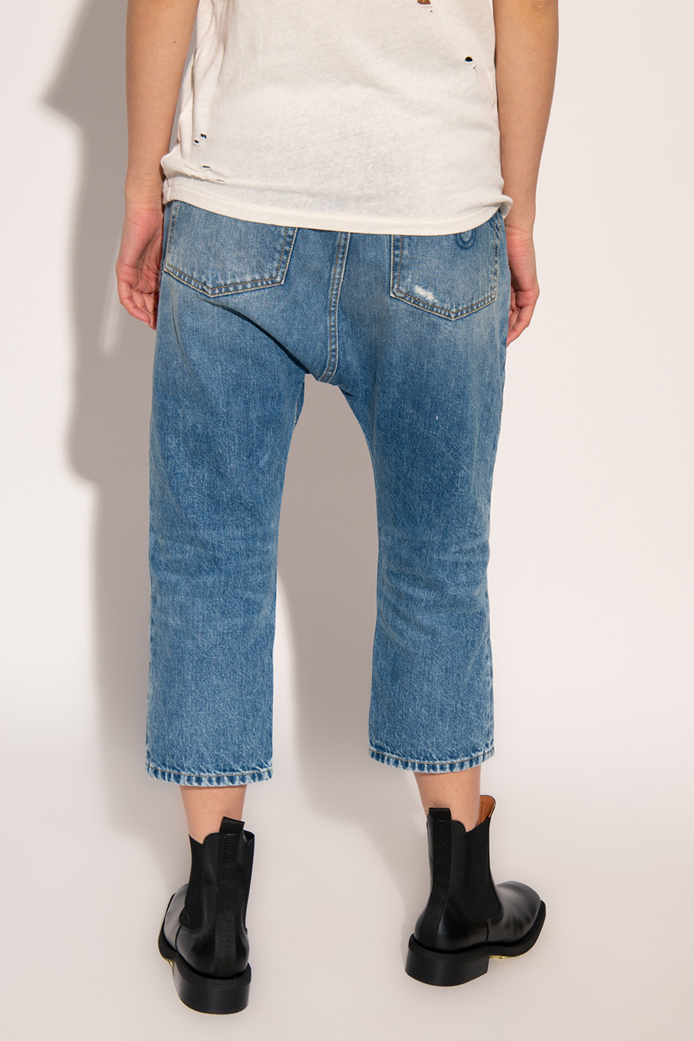 R13 Organic Cotton Slim Fit Mom Jeans
